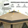 Outsunny Pavillon 3,3x3,3m, wasserabweisend Stabil Produktbild-Vorschau 4