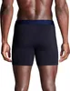 Back view of a man wearing dark blue boxer briefs. Produktbild-Vorschau