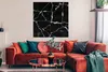 MuchoWow® Poster Marmor - Steine - Silber 100x100 cm - Produktbild-Vorschau 2