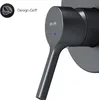 A close-up studio shot of a black under-plaster mixer tap. Produktbild-Vorschau