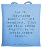 Mr. & Mrs. Panda Einkaufstasche Spruch 74. Geburtstag - Sky Produktbild-Vorschau 1