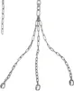 A set of metal chains hanging against a white background. Podgląd zdjęcia produktu