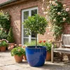 Keramik Pflanztopf Eggpot Royal Blau Ø48cm Frostfest Produktbild-Vorschau 4