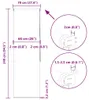 vidaXL Sprchová roleta 70x240 cm šířka látky 66 cm Náhled obrázku produktu 7