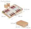 Relaxdays Backgammon, Reisespiel mit Tasche, inkl. Zubehör, Produktbild-Vorschau 6