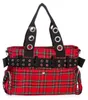 Banned Handbag - Modello Camdyn, tessuto a quadri rosso Anteprima dell’immagine prodotto 3