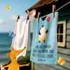 Mr. & Mrs. Panda Handtuch Pinguin Luftballon - Eisblau - Produktbild-Vorschau 2