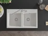 Mexen Hektor lavello in granito a 2 vasche 800 x 480 mm, Anteprima dell’immagine prodotto 4