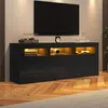 Sweiko 160x35x60cm lesklá TV skrinka s LED osvetlením, 3 Náhľad obrázku produktu 13