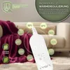 sinnlein® plyšová elektrická deka 180 x 130 cm vínově Náhled obrázku produktu 5