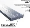 WPC Zaunlatten GRAU 120 cm - 10 Stück Zaun Bretter für Produktbild-Vorschau 4