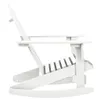 vidaXL Sedia a dondolo da giardino in legno bianco Anteprima dell’immagine prodotto 2