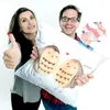 Mr. & Mrs. Panda Kopfkissen 40x40 Eulen Liebe - Weiß - Produktbild-Vorschau 5