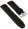 Jacques Lemans Liverpool Uhrenarmband schwarz Kautschuk Produktbild-Vorschau 1