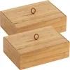 WENKO 2er Set Bambus Organizer TERRA Box Aufbewahrung mit Produktbild-Vorschau 1
