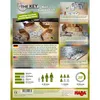 The back of the game box for 'The Key – Mord im Oakdale Club', showing game components, gameplay elements, and descriptive text. Podgląd zdjęcia produktu