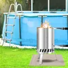 Izrielar 1x chauffage de piscine Baril à bois en acier Voir les images du produit 9