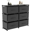 Verdego Kommode mit 6 Stoffschubladen, 80x26x67cm Produktbild-Vorschau 1