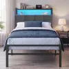 VASAGLE Bettgestell 90 x 200 cm mit Stauraum, Metallrahmen, Produktbild-Vorschau 8