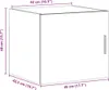 vidaXL Wandschrank Sonoma-Eiche 45x42,5x40 cm Holzwerkstoff Produktbild-Vorschau 8