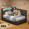 KIMENICH Jugendbett mit LED Beleuchtung, Polsterbett mit Produktbild-Vorschau 1