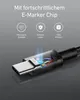 Câble USB-C 100W Anker, [lot de 2, 1,8m] : câble de charge Voir les images du produit 4