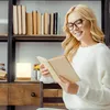 Stolná lampa Relaxdays Cube, E14, drevená základňa a matné Náhľad obrázku produktu 5