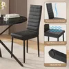 BEALIFE Eettafel van rundsleder, 100 cm diameter, met 4 Productafbeelding-voorbeeld 8