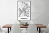 MuchoWow® Gerahmtes Poster Stadtplan - Manheim - Karte - Produktbild-Vorschau 2