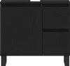 vidaXL Waschbeckenschrank mit Tür Schwarz Eichen-Optik 65 x Produktbild-Vorschau 6