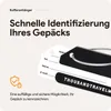 Aluminium Kofferanhänger Set 4 Stück – Gepäckanhänger mit Produktbild-Vorschau 2