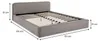 Polsterbett CURSIO mit Lattenrost 140x200, Grau– Bett mit Produktbild-Vorschau 6