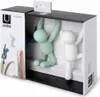 The image shows the packaging of Umbra Buddy Hooks, with three colorful hooks shaped like climbing figures inside. Náhled obrázku produktu
