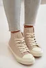 Damen Isolierte Sneakers Aus Eko Leder Beige Big Star Produktbild-Vorschau 5