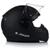 A black LS2 motorcycle helmet is shown from the side against a white background. Náhled obrázku produktu