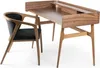 Design Schreibtisch Schlafzimmer Luxus Stuhl Holz Produktbild-Vorschau 1