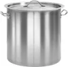 A stainless steel cooking pot with a lid. Náhled obrázku produktu