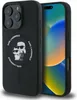 A black iPhone case with a Karl Lagerfeld design is shown next to an iPhone. Anteprima dell’immagine prodotto