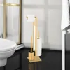WENKO Stand WC-Garnitur Mod. Rivalta Gold, Edelstahl Produktbild-Vorschau 5