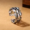 Kreativer schöner Fisch-versilberter Öffnungs-Fingerring Produktbild-Vorschau 1