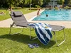 XXL Sonnenliege Dreibeinliege Gartenliege Anthrazit Produktbild-Vorschau 2