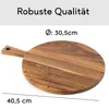 Hanseküche Pizzateller Holz – Rundes Pizzabrett aus Produktbild-Vorschau 5