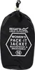 A black drawstring bag containing a Regatta women's pack-it jacket. Produktbild-Vorschau