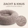 IvoQ Hondenmand Rond Ø 60 cm – Fluffy Donut Hondenbed met Productafbeelding-voorbeeld 4