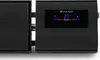 A close-up of a black infrared heater with a digital display showing the temperature and Wi-Fi signal. Produktbild-Vorschau