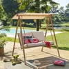 Hespéride - Gartenschaukel "baroe" beige 170 x 129 x 213cm Produktbild-Vorschau 6