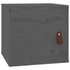 vidaXL Wandschrank Grau 31,5x30x30 cm Massivholz Kiefer - Produktbild-Vorschau 3