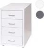 A white four-drawer filing cabinet on a white background. Produktbild-Vorschau