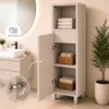 Badezimmerschrank Stehend, MDF 18 mm, Soft-Close, 3 Regale, Produktbild-Vorschau 2