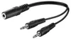 Goobay AVK 325-020 0.2m, Samec, 3.5mm, Samice, 0,2 m, Černá Náhled obrázku produktu 1
